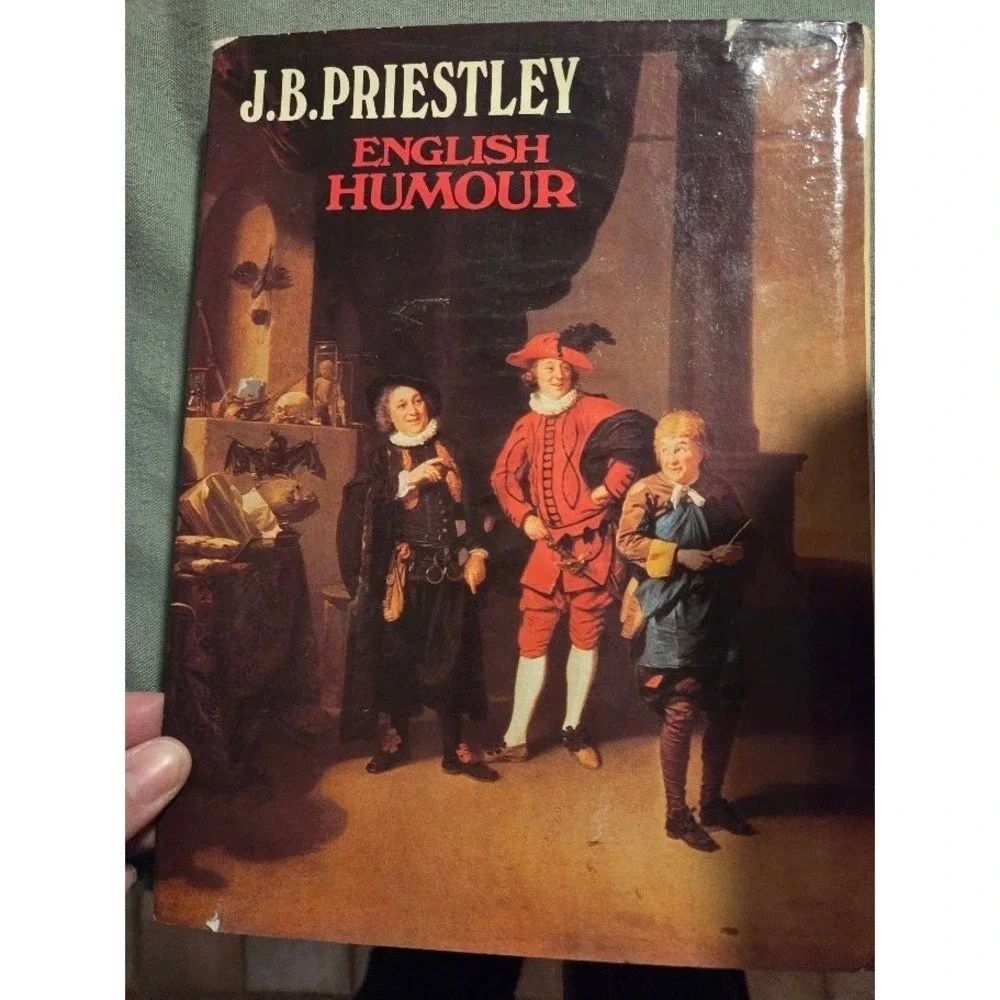 English Humour by J.B. Priestley Hardcover Book with Dust Jacket Vintage Humor